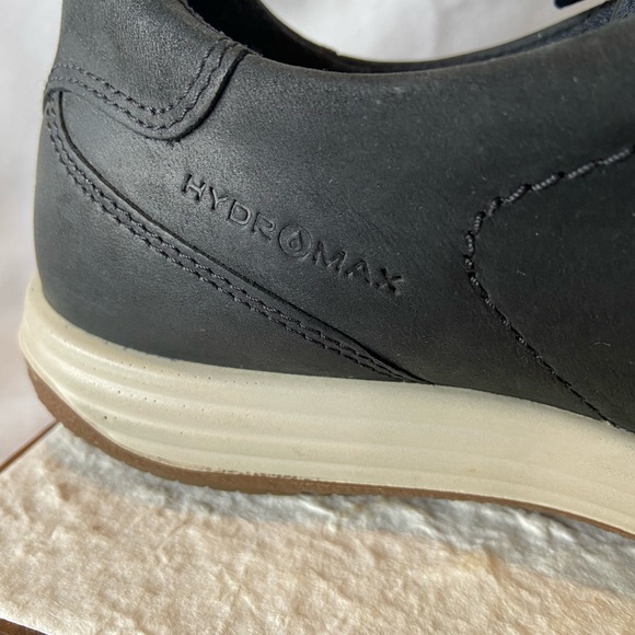 Ecco Hydromax Danish Design Black Leather Athletic Shoe Low-Top US 6-6.5. EU 37 - Picture 6 of 10